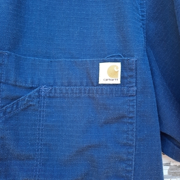 🌟 Carhartt ripstop scrub top shirt size large - Picture 2 of 5